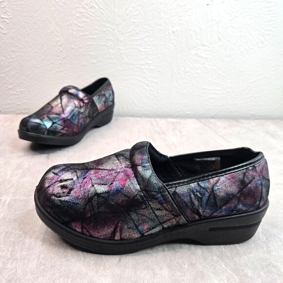 Spring Step Slip Resistant Work Shoes 7.5 Wide Fit Comfort Slip On Clog Loafers - Picture 1 of 10